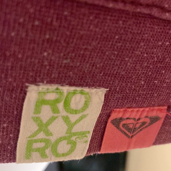 ROXY Medium FULL ZIP HOODIE snap hem Roxy tags polka-dot lined hoodie - Picture 5 of 14